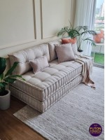 Sofá Futon Modular Bordas turcas casal 